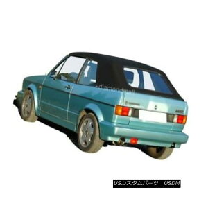 �y�E�\�t�g�g�b�v VW Volkswagen Rabbit Cabriolet Golf 1980-1994 Convertible Soft Top Black German VW�t�H���N�X���[�Q���E�T�M�J�u���I���S���t1980-1994�R���o�[�`�u���\�t�g�g�b�v���� �y���s�A���i�z