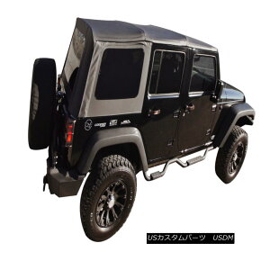 yE\tggbv 2007-2009 JEEP WRANGLER UNLIMITED 4 DOOR REPLACEMENT BLACK SOFT TOP TINT WINDOWS 2007-2009 JEEP WRANGLER4hǍ\tggbvegWINDOWS