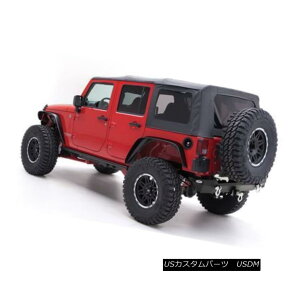 �y�E�\�t�g�g�b�v Smittybilt Soft Top Jeep Wrangler JK 07-09 4 Door Replacement Black 9080235 Smittybilt�\�t�g�g�b�v�W�[�v�����O���[JK 07-09 4�h�A������9080235 �y���s�A���i�z
