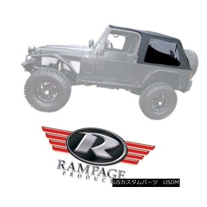 �y�E�\�t�g�g�b�v Rampage Frameless Trail Top w/ Tint fits 04-06 Jeep Wrangler LJ Unlimited 109635 �����y�C�W�E�t���[�����X�E�g���C���E�g�b�v�i�e�B���g�E�t�B�b�g�j04-06�W�[�v�E�����O���[LJ�A�����~�e�b