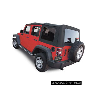 yE\tggbv Jeep Wrangler 4 DR JK Soft Top, 2007-09, Tinted Windows, Black Sailcloth W[vEO[4 DR JK\tggbvA2007-09AeBebhEEBhEAubNEZC