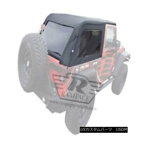 �y�E�\�t�g�g�b�v Rampage 109935 Frameless Soft Top Kit Sailcloth Fits 07-16 Wrangler (JK) �����y�C�W109935�t���[�����X�\�t�g�g�b�v�L�b�g07-16�����O���[�iJK�j