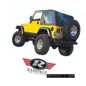 �y�E�\�t�g�g�b�v Rampage Frameless Trail Top w/ Tint 97-06 Jeep Wrangler TJ 109535 Black Diamond �����y�C�W�E�t���[�����X�E�g���C���E�g�b�v�i�F��������j97-06�W�[�v�E�����O���[TJ 109535�u���b�N�E�_�C��