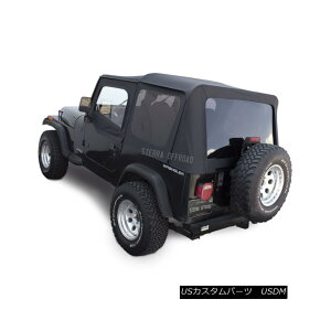 yE\tggbv Jeep Wrangler YJ Soft Top 88-95, Black Denim, Tinted Windows, Upper Doors W[vO[YJ\tggbv88-95AubNfjAeBebhEChEAAbp[hA