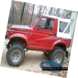 �y�E�\�t�g�g�b�v White 86-94 Suzuki Samurai Sierra Soft Top Replacement W Clear Windows �z���C�g86-94�X�Y�L�T�����C�V�G���\�t�g�g�b�v����W�N���A�E�B���h�E �y���s�A���i�z