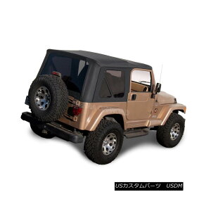yE\tggbv Jeep Wrangler TJ Soft Top, 1997-2002, Tinted Windows, Black Denim W[vEO[TJ\tggbvA1997N?2002NAeBebhEEChEYAubNEfj