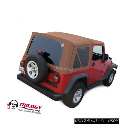 幌・ソフトトップ Jeep Wrangler TJ Soft Top (2003-2006) Tinted Windows, Saddle Twill Vinyl ジープ・ラングラーTJソフトトップ（2003-2006）ティント・ウィンドウ、サドル・ツイル・ビニール 【並行輸入品】