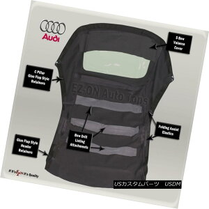 �y�E�\�t�g�g�b�v E-Z ON Audi Cabriolet 1992-2000 Convertible Soft Top Black Stayfast Cloth E-Z ON Audi Cabriolet 1992-2000�R���o�[�`�u���\�t�g�g�b�v�u���b�N�X�e�C�t�@�X�g�N���X �y���s�A���i�z