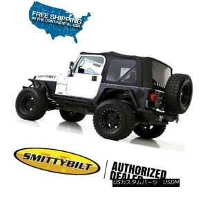 �y�E�\�t�g�g�b�v Smittybilt Premium Replacement Soft Top 97-06 Jeep Wrangler TJ 9974235 Black Smittybilt�v���~�A�������\�t�g�g�b�v97-06�W�[�v�����O���[TJ 9974235�u���b�N �y���s�A���i�z