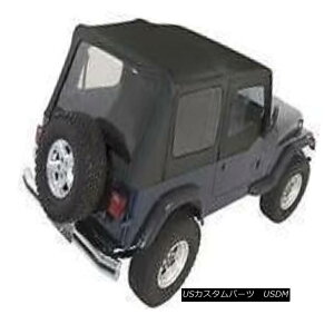 yE\tggbv Rampage Complete Soft Top w/ Frame 87-95 Jeep Wrangler YJ 68115 Black Denim \S\tggbvt[87-95W[vO[YJ 68115ubNfj