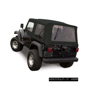 yE\tggbv Jeep Wrangler TJ Soft Top, 1997-2002, Tinted Windows, Upper Doors, Black Denim W[vO[TJ\tggbvA1997-2002AeBebhEChEAAbp[hAAubNfj