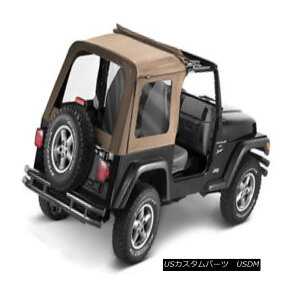 �y�E�\�t�g�g�b�v Bestop Replace A Top 97-02 Jeep Wrangler TJ Clear Windows Dark Tan Bestop����������g�b�v97-02�W�[�v�����O���[TJ�N���AWindows�_�[�N�^�� �y���s�A���i�z