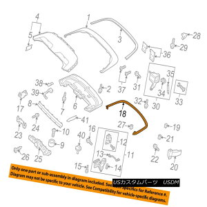 yE\tggbv AUDI OEM 2010 S5 Storage Cover-Convertible/soft Top-Weatherstrip Seal 8F0825397H AUDI OEM 2010 S5Xg[WJo[Ro[`u/\tggbvVC ipV[8F0825397H