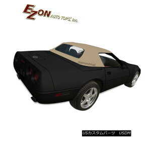 �y�E�\�t�g�g�b�v Chevy Corvette C4 1986-96 Convertible Soft Top  Heated GLASS Window Tan Cloth �V�{���[�R���x�b�gC4 1986-96�R���o�[�`�u���\�t�g�g�b�v��amp; ���M�K���X��Tan�z �y���s�A���i�z