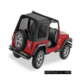幌・ソフトトップ Bestop Sunrider 03-06 Jeep Wrangler TJ Clear Windows Black Diamond Bestopサンライダー03-06ジープラングラーTJクリアウィンドウブラックダイヤモンド