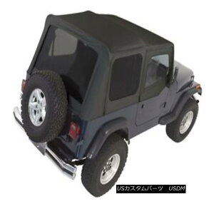 yE\tggbv Complete Soft Top w/ Upper Half Doors, 1987-1995 Jeep Wrangler YJ -Black Denim ̔̃hAA1987-1995W[vO[YJ̊Sȃ\tggbv - fj