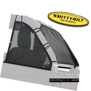 幌・ソフトトップ Smittybilt Cloak Mesh Rear  Sides 07-17 Jeep Wrangler JKU 4 Door 95501 Black Smittybilt Cloak Meshリア& サイド07-17ジープラングラーJKU 4ドア95501ブラック