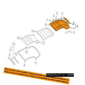 yE\tggbv AUDI OEM 03-06 A4 Convertible Soft Top-Roof Assy 8H0871035DL50 AEfBOEM 03-06 A4Ro[`u\tggbv[tAbV[8H0871035DL50