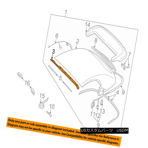 yE\tggbv AUDI OEM 01-06 TT Quattro Convertible/soft Top-Front Retainer 8N7871498 AUDI OEM 01-06 TT Quattro Convertible / so ftgbvtge[i8N7871498