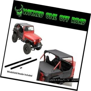 �y�E�\�t�g�g�b�v Smittybilt Standard Bikini Top w/ Windshield Header for 92-95 Jeep YJ Wrangler Smittybilt�X�^���_�[�h�r�L�j�g�b�v�A�E�B���h�V�[���h�w�b�_�[�t���i92-95�W�[�vYJ�����O���[�p�j �y���s�A���i