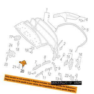 yE\tggbv AUDI OEM 16-17 TT Quattro Convertible/soft Top-Anchor Plate Left 8S7871443B AUDI OEM 16-17 TT Quattro Convertible / so ftgbvAJ[v[g8S7871443B