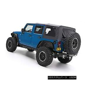 �y�E�\�t�g�g�b�v Smittybilt Soft Top Jeep Wrangler JK 07-09 4 Door Replacement Black 9080235 Smittybilt�\�t�g�g�b�v�W�[�v�����O���[JK 07-09 4�h�A������9080235 �y���s�A���i�z