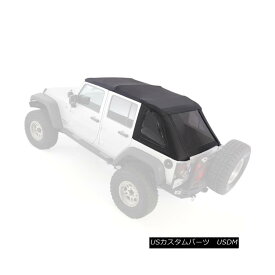 幌・ソフトトップ Smittybilt Bowless Combo Soft Top Kit w/ Tinted Windows for 07- 17 Jeep Wrangler Smittybilt Bowless Comboソフトトップキット（07-17ジープラングラー用）