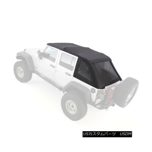 �y�E�\�t�g�g�b�v Smittybilt Bowless Combo Soft Top Kit w/ Tinted Windows for 07- 17 Jeep Wrangler Smittybilt Bowless Combo�\�t�g�g�b�v�L�b�g�i07-17�W�[�v�����O���[�p�j �y���s�A���i�z