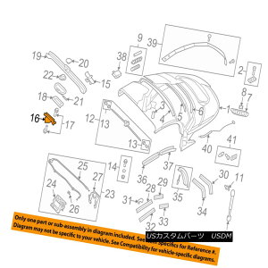 yE\tggbv AUDI OEM 08-15 TT Quattro Convertible/soft Top-Anchor Plate Left 8J7871443A AUDI OEM 08-15 TT Quattro Convertible / so ftgbvAJ[v[g8J7871443A