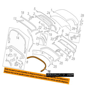�y�E�\�t�g�g�b�v PORSCHE OEM 05-12 Boxster Convertible/soft Top-Rear Bow 98756104101 PORSCHE OEM 05-12 Boxster Convertible / so ft�g�b�v�E���A�E�{�E98756104101