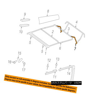 �y�E�\�t�g�g�b�v Jeep CHRYSLER OEM 07-16 Wrangler Convertible/soft Top-Knuckle 68003651AA �W�[�v�N���C�X���[OEM 07-16�����O���[�E�R���o�[�`�u��/ so ft�g�b�v�i�b�N��68003651AA �y���s�A���i�z