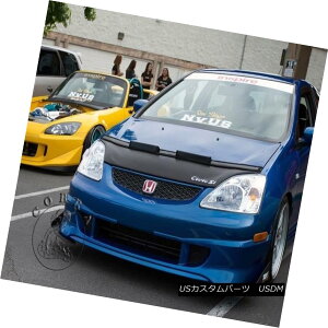 tu m[Yu Car Bonnet Hood Bra + LOGO Fits Honda Civic 02 03 04 05 2002 2003 2004 2005 EP3 ԃ{lbgt[huW[+StBbgz_VrbN02 03 04 05 2002 2003 2004 2005 EP3