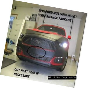 フルブラ ノーズブラ Lebra Front End Mask Cover Bra Fits 2015-2017 Ford Mustang without GT Perf. Pack Lebraフロントエンドマスクカバーブラ2015-2017 Ford Mustang、GT Perfなし。 パック