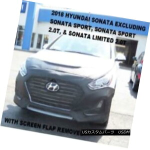 �t���u�� �m�[�Y�u�� Lebra Front End Mask Cover Bra Fits Hyundai Sonata 2018 Exc. Sport  Limit.2.0T �q�����_�C�\�i�^2018�Ƀt�B�b�g���郌�u���t�����g�G���h�}�X�N�J�o�[�u�� �X�|�[�c��amp; Limit.2.0T �y���s�A