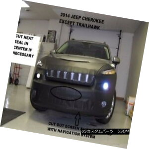 フルブラ ノーズブラ Lebra Front Mask Cover Bra Fits 2014-2018 Jeep Cherokee w/o sensrs Exc.Trailhawk Lebraフロントマスクカバーブラフィット2014-2018 Jeep Cherokee w / o sensrs Exc.Trailhawk