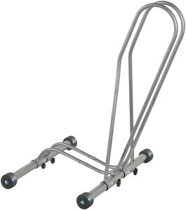USTCNLA Delta Shop Rack Adjustable Floor Stand with Wheels: Holds One Bike f^VbvbNԗ֕t߉\tAX^hF1̎]Ԃێ
