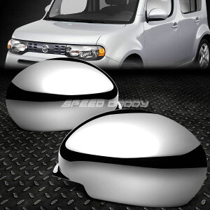 ~[ FOR 09-14 NISSAN CUBE Z12 CHROME PLATED SIDE MIRROR FULL COVER PAIR JDM TRIM SET ?09-14YL[uZ12NbLTCh~[tJo[yAJDMgZbg