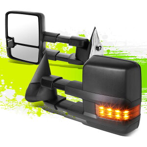 ~[ FOR 03-07 GM GMT800 ADJUSTABLE MANUAL EXTENDABLE+LED SIGNAL TOWING SIDE MIRROR FOR 03-07 GM GMT800AWX^u}jA+ LEDMTCh~[