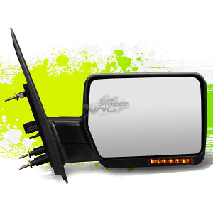 ~[ FOR 04-14 FORD F150 RIGHT MANUAL FOLDABLE+TURN SIGNAL TOWING SIDE MIRROR BLACK FOR 04-14 FORD F150Ep܂ݎ+^[VOi^CfBOTCh~[ubN