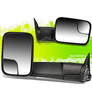 ~[ FOR 94-02 RAM PAIR LEFTRIGHT 90 ADJUSTABLE MANUAL FOLDABLE TOWING SIDE MIRROR 94-02 RAM΍E90x\Ȏ蓮܂ݎ񗼖ʋ