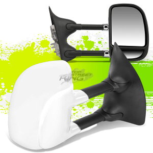 �~���[ FOR 99-07 FORD SUPER-DUTY ADJUSTABLE MANUAL EXTENDABLE CHROME TOWING SIDE MIRROR 99-07�t�H�[�h�X�[�p�[�f���[�e�B�����\�ȃ}�j���A���g���N�����^���[�T�C�h�~���[ �y���s�A���i�z