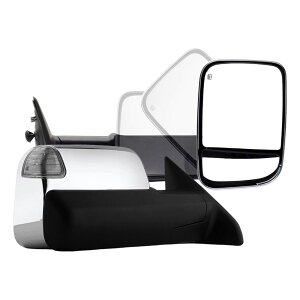~[ New Right Power Heated LED Puddle/Signal Flip Up Tow Mirror Chrome for Ram 09-12 VEp[q[gLEDph/VOitbvAbvgE~[N[09-12