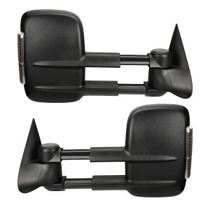 �~���[ New Set of 2 Power Heated Smoke LED Towing Mirrors for Chevy/GMC 2007-2013 Pair Chevy / GMC 2007-2013�y�A��2�̃p���[���M��LED�����~���[�̐V�����Z�b�g
