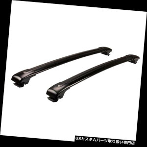 LA XotHX^[2008N-2016N̂߂̍A~jENXo[̉̉ו̒I Black Aluminum Cross Bar Roof Luggage Racks For Subaru Forester 2008-2016