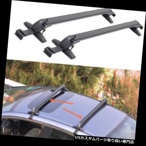 キャリア ホンダアコード2005-2010年のための2PCS黒いアルミニウムクロスバーの屋根の貨物荷物の棚 2PCS Black Aluminum Cross Bar Roof Cargo Luggage Rack For HONDA ACCORD 2005-2010