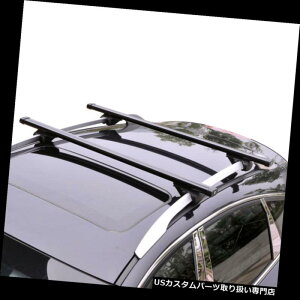 キャリア スバルXV 2012-2016ブラックアルミクロスバールーフカーゴラゲッジラック用 For Subaru XV 2012-2016 Black Aluminum Cross Bar Roof Cargo Luggage Racks