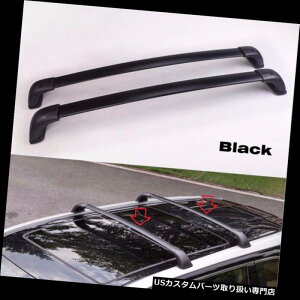 LA g^nC_[N[K[2014 2015ubNוו[tbNNXo[ɍ Fit Toyota Highlander Kluger 2014 2015 Black Baggage luggage roof rack cross bar