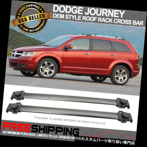 LA 09-17_bWW[j[OEX^C[tbNNXo[2PCSubNA~ɃtBbg Fits 09-17 Dodge Journey OE Style Roof Rack Cross Bar 2PCS Black Aluminum