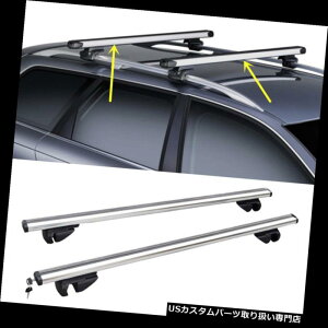 LA g^RAV-4 1996-2012 2pcsF̍̃NXo[̉̉ݕו̒I For Toyota RAV-4 1996-2012 2pcs silvery Alloy Cross Bar Roof Cargo Luggage Rack