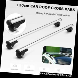 キャリア ユニバーサル48 "120センチロッキングカートップクロスバールーフラック貨物荷物2個2018 Universal 48" 120cm Locking Car Top Cross Bar Roof Rack Cargo Luggage 2Pcs 2018